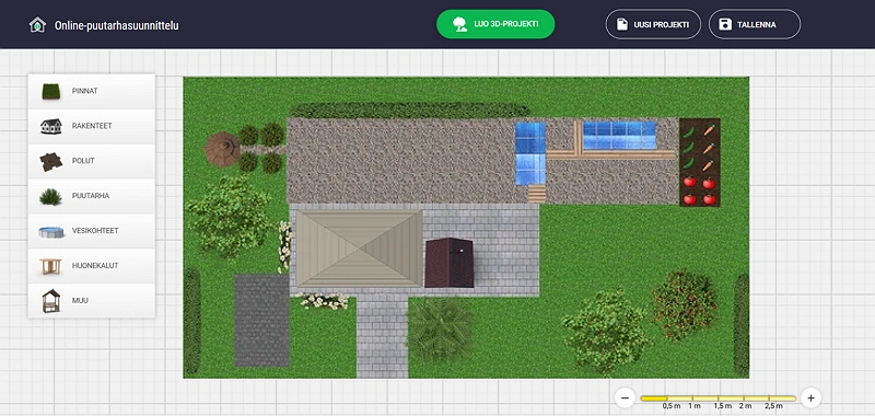 Piirrä polkuja ja lisää puita